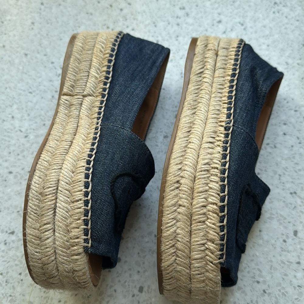 Prada Denim Logo Espadrille Loafers US size 6.5 (IT size 36.5) - Picture 9 of 9